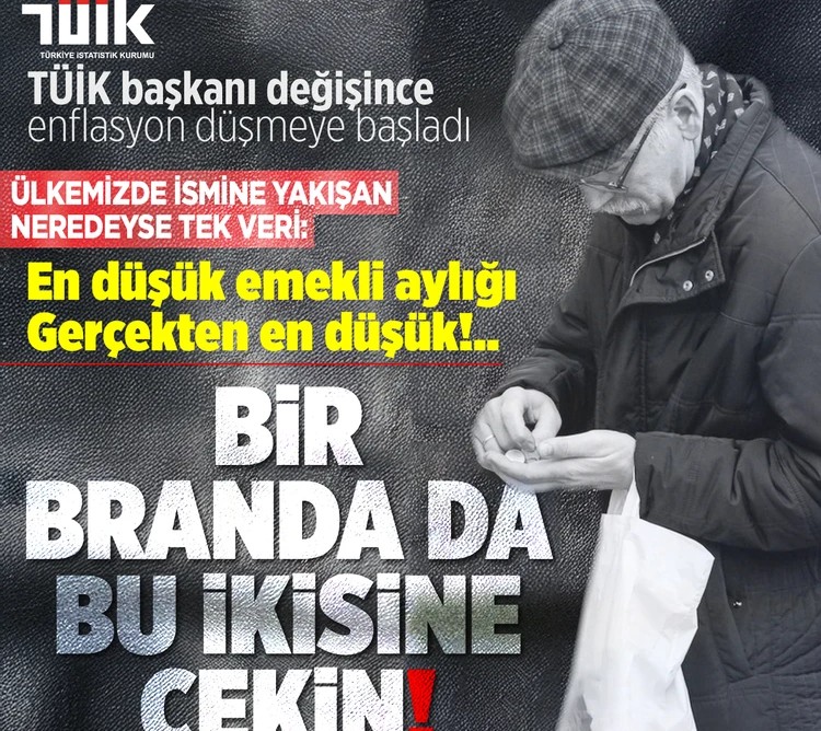 TÜİK başkanı değişince enflasyon düşmeye başladı 