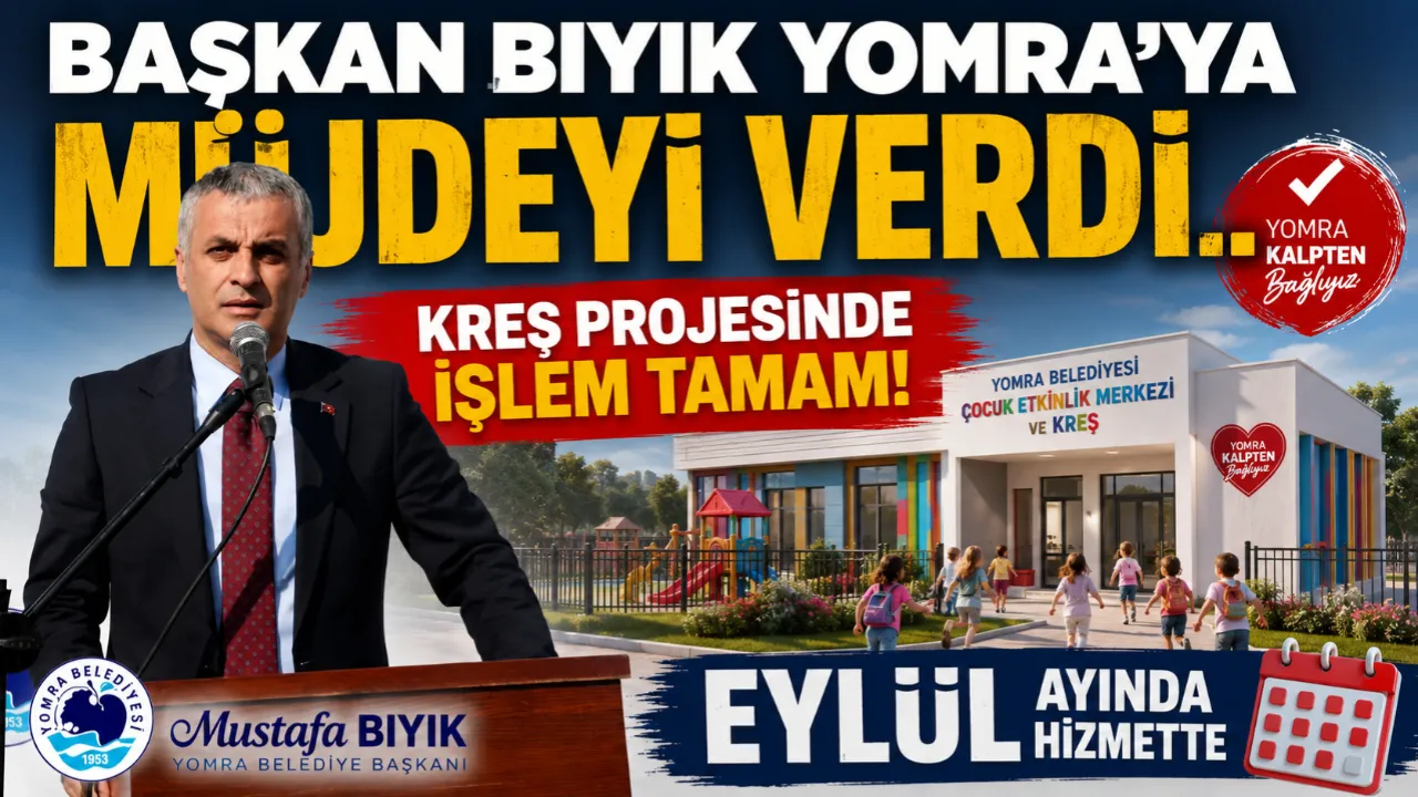 BAŞKAN BIYIK YOMRA'YA MÜJDEYİ VERDİ... KREŞ PROJESİNDE İŞLEM TAMAM