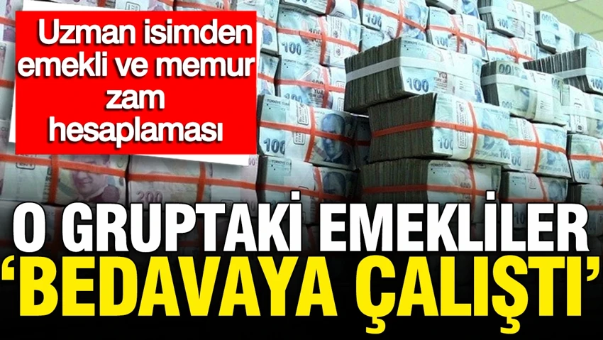 Naki Bakır'dan emekli ve memur zam hesaplaması: O gruptakiler 19 gün bedavaya çalıştı