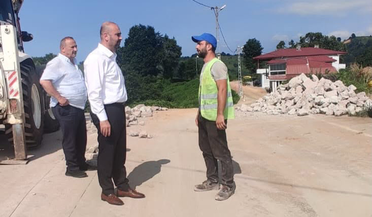 İyidere'de Yol ve Altyapı Çalışmaları Aralıksız Sürüyor