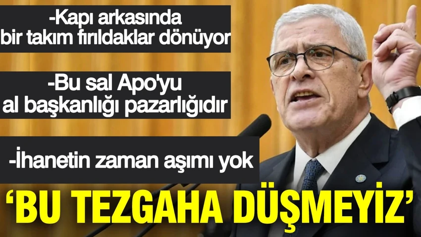 Dervişoğlu'dan iktidara 'İmralı' tepkisi: 'O caninin hükmü, sıfatı ve cismi bellidir'