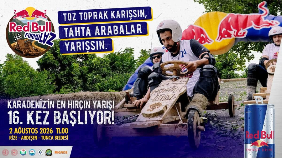 Rize’de Tahta Araba Heyecanı: 16. Red Bull Formulaz Yarışları Başlıyor