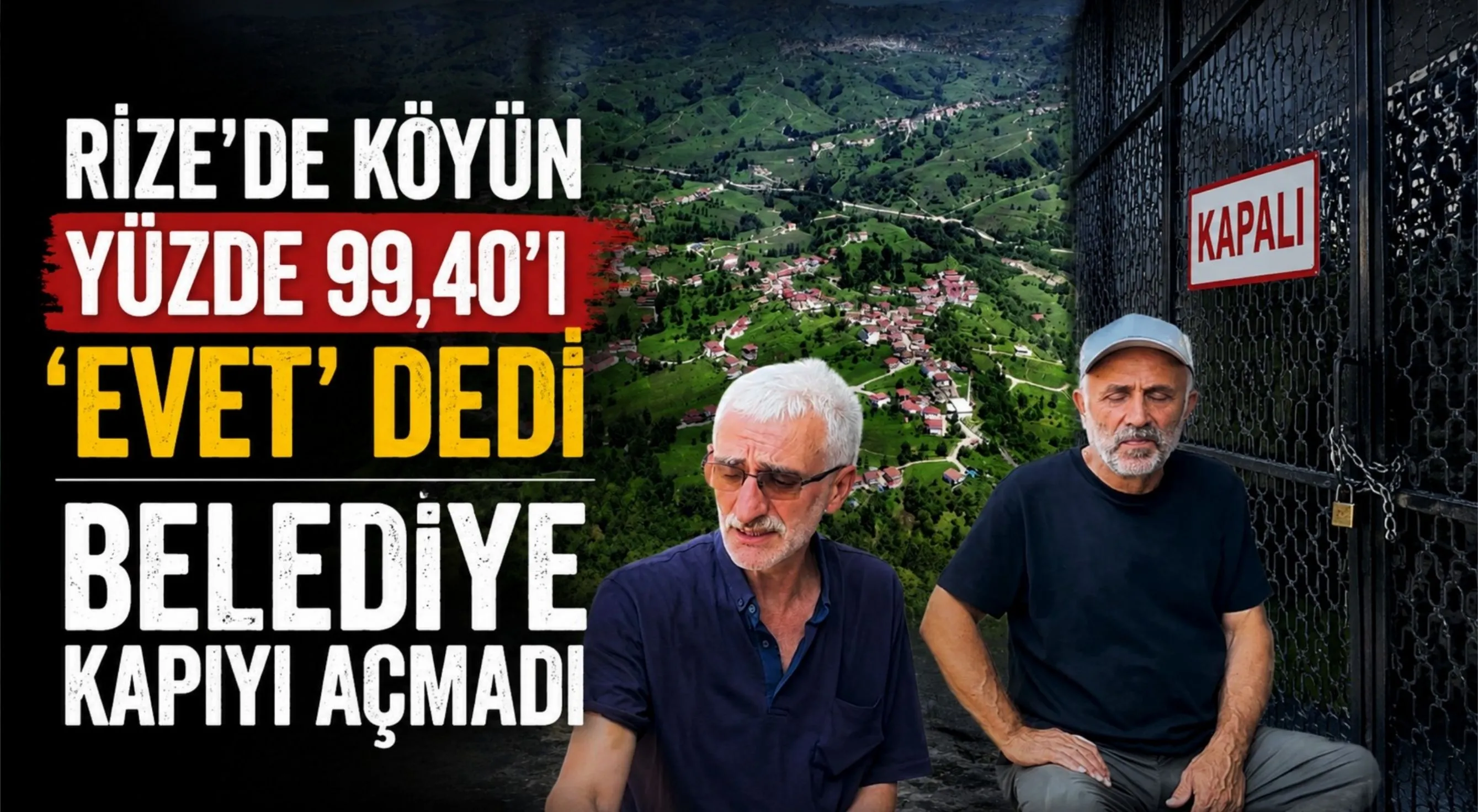 Rize’de Referandumdan Yüzde 99,40 “Evet” Çıktı, Belediye Talebi Kabul Etmedi