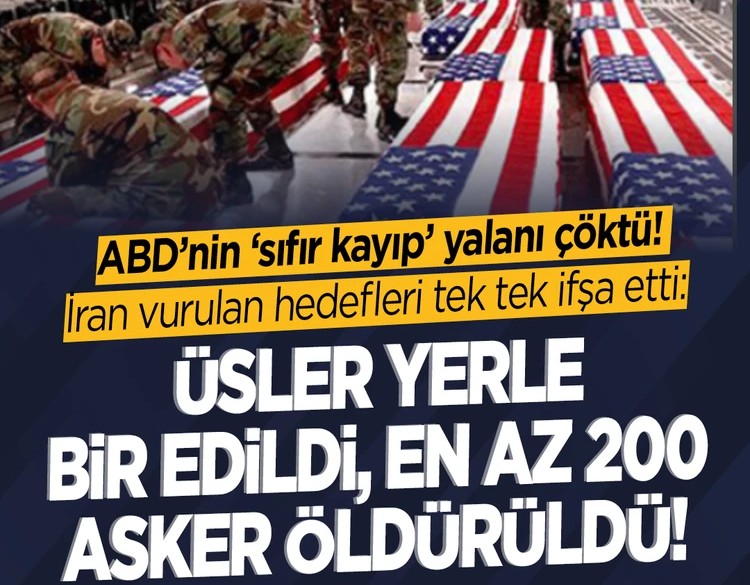 ABD'nin 'sıfır kayıp' yalanı çöktü! İran vurulan hedefleri tek tek ifşa etti: Üsler yerle bir edildi, en az 200 asker öldürüldü!