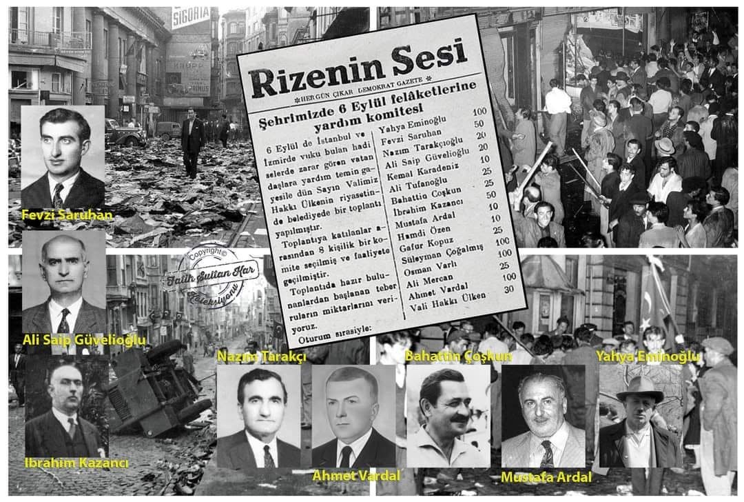En Kara İki Gün: 6-7 Eylül 1955 Ve Rizelilerin Örnek Yardımlaşması