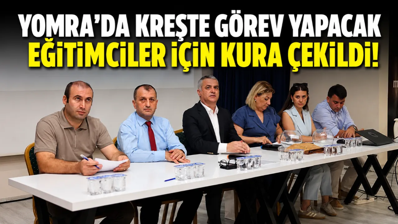 YOMRA'DA KREŞTE GÖREV YAPACAK EĞİTİMCİLER İÇİN KURA ÇEKİLDİ!