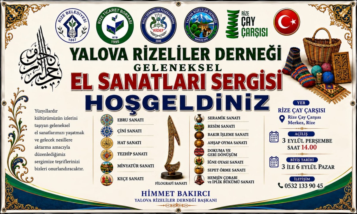 Rize’nin Geleneksel El Sanatları Gün Yüzüne Çıkacak