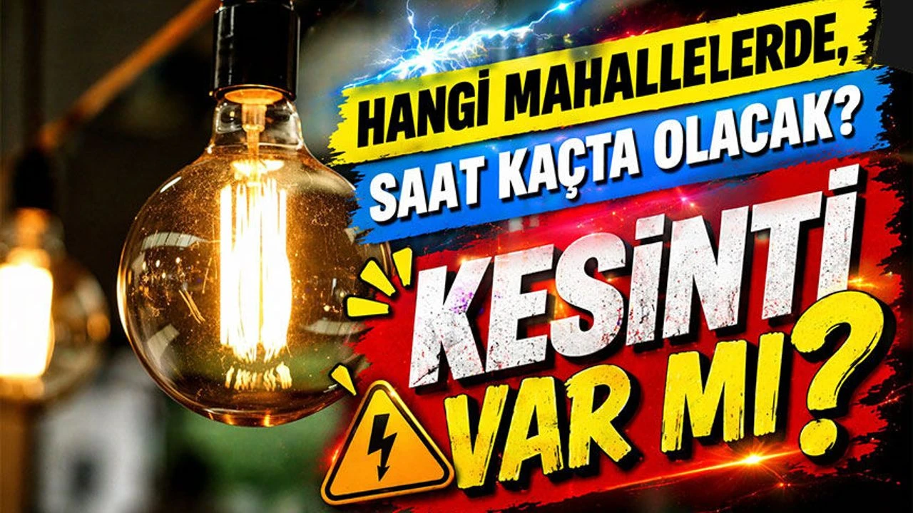 Trabzon'da Elektrik Kesintisi Duyurusu: Hangi İlçeler Etkilenecek?