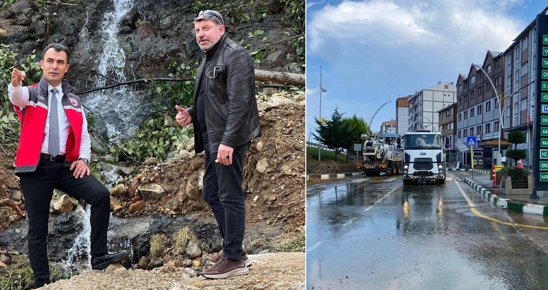 Rize’de Sel ve Heyelan Sonrası Çalışmalar Sürüyor