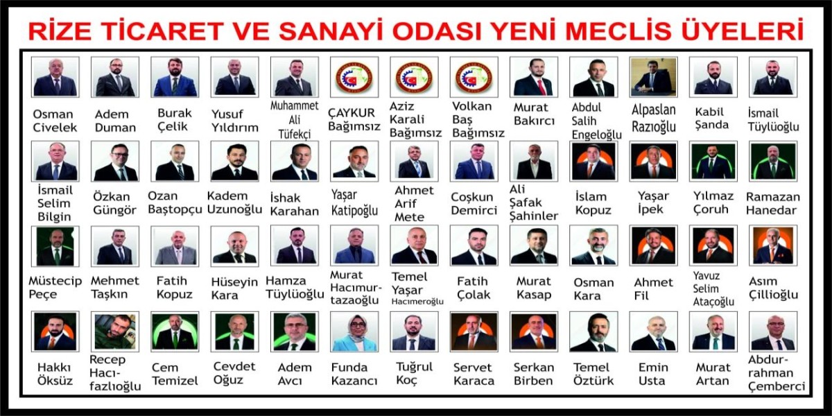 RTSO seçimlerinde koalisyon tablosu: 52 meclis üyesi belli oldu